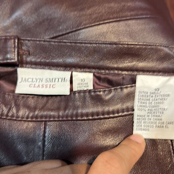 Jaclyn Smith Classic Leather Skirt - Picture 5 of 6